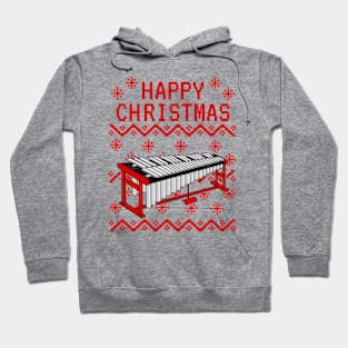 Vibraphone Ugly Christmas Vibraphonist Percussionist Musician Hoodie